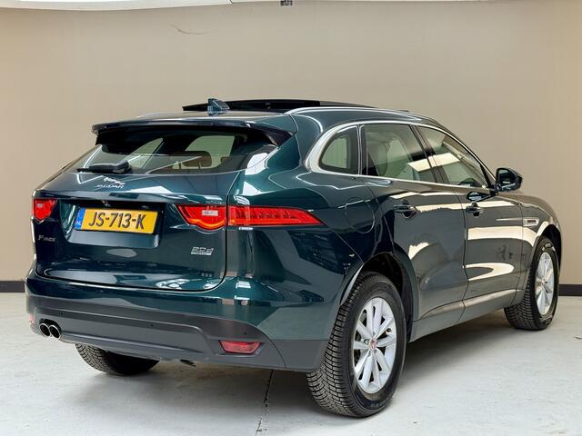 Jaguar F-PACE 2.0 Portfolio AWD 20d, 180Pk, 2016, Origineel Nederlands, 2de eigenaar, Liefhebbersauto, Panoramadak, Elektrische trekhaak, Stoel + Stuurverwarming, Cruise control, Navigatie, Volledig leder, Memory,