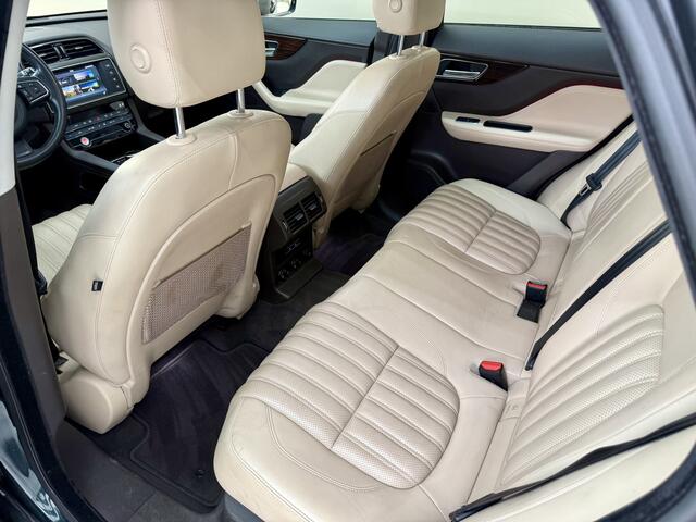 Jaguar F-PACE 2.0 Portfolio AWD 20d, 180Pk, 2016, Origineel Nederlands, 2de eigenaar, Liefhebbersauto, Panoramadak, Elektrische trekhaak, Stoel + Stuurverwarming, Cruise control, Navigatie, Volledig leder, Memory,