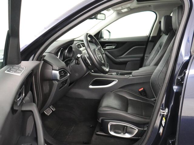 Jaguar F-PACE 2.0 R-Sport AWD 25t | Panoramadak | Leder | Stoelverwarming | Bi-Xenon | Camera | Navigatie | 20'' | Meridian Surround | Bluetooth | Cruise control | Parkeerhulp | Climate control