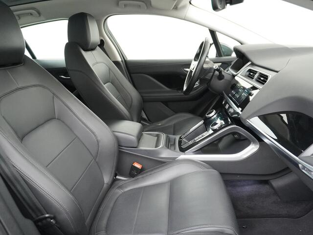 Jaguar i-Pace EV400 S 90kWh 4WD Business Edition Leder Panoramadak Meridan-Audio Apple Carplay Android Auto Stoelverwarming Cruise Control DAB PDC keyless entry/start LED Lmv 18" Bluetooth WiFi Verkeersbord detectie Uitparkeer waarschuwing 400PK 696NM Koppel