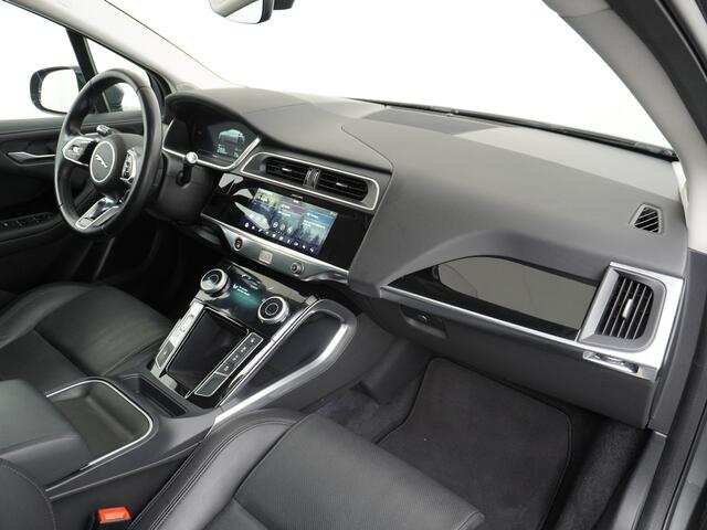 Jaguar i-Pace EV400 S 90kWh 4WD Business Edition Leder Panoramadak Meridan-Audio Apple Carplay Android Auto Stoelverwarming Cruise Control DAB PDC keyless entry/start LED Lmv 18" Bluetooth WiFi Verkeersbord detectie Uitparkeer waarschuwing 400PK 696NM Koppel