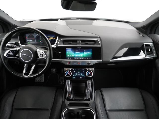 Jaguar i-Pace EV400 S 90kWh 4WD Leder Meridan-Audio All Season Banden Camera Apple Carplay Android Auto Cruise Control Stuurverwarming DAB PDC Keyless entry/start LED Lmv 18" Bluetooth WiFi Verkeersbord detectie Uitparkeer waarschuwing 400PK 696NM Koppel