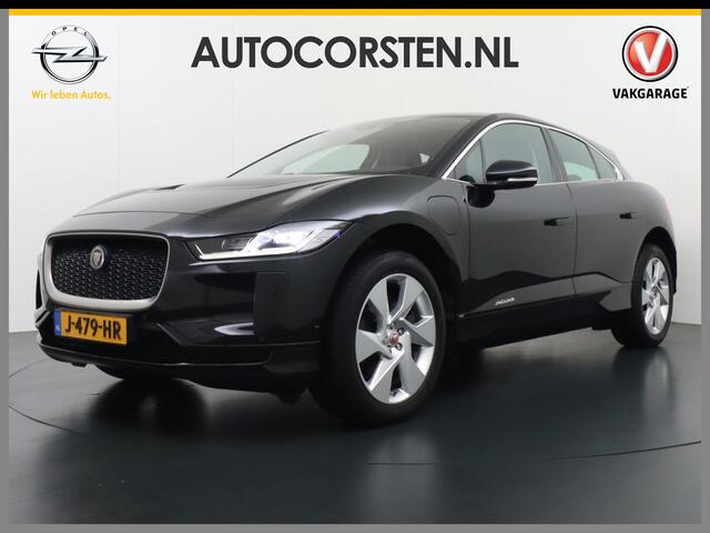 Jaguar i-Pace EV400 400pk SE 90kWh AWD Leer+Elektr. Meridian®-Audio Apple Carplay Android Auto Navi Led-v+a Ecc Camera Cruise Control Keyless Pdc Lmv Led Bordherkenning Elektrische-Achterklep koplampreiniging Lane-Assist App-Connect ECT Voorverwarming/koeling WiFi Digi