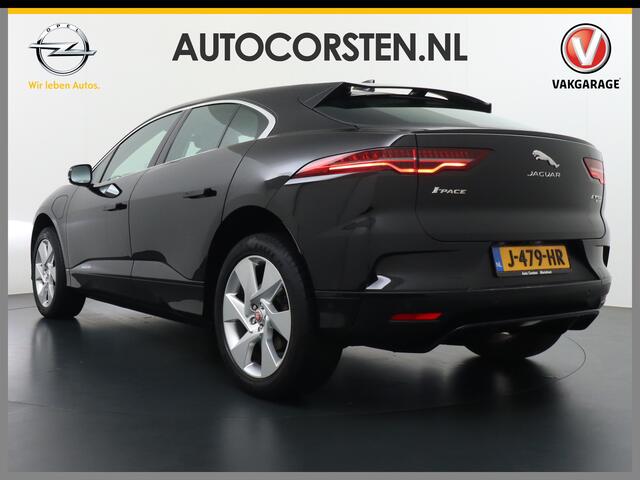 Jaguar i-Pace EV400 400pk SE 90kWh AWD Leer+Elektr. Meridian®-Audio Apple Carplay Android Auto Navi Led-v+a Ecc Camera Cruise Control Keyless Pdc Lmv Led Bordherkenning Elektrische-Achterklep koplampreiniging Lane-Assist App-Connect ECT Voorverwarming/koeling WiFi Digi
