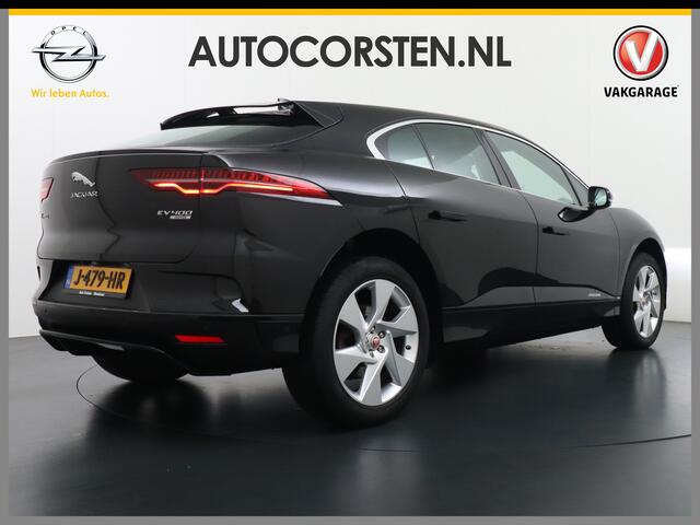 Jaguar i-Pace EV400 400pk SE 90kWh AWD Leer+Elektr. Meridian®-Audio Apple Carplay Android Auto Navi Led-v+a Ecc Camera Cruise Control Keyless Pdc Lmv Led Bordherkenning Elektrische-Achterklep koplampreiniging Lane-Assist App-Connect ECT Voorverwarming/koeling WiFi Digi