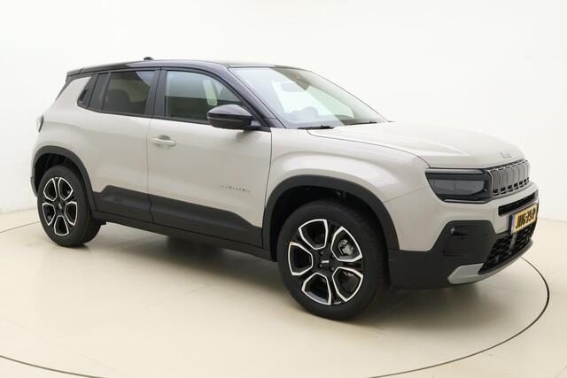 Jeep Avenger 1.2 e-Hybrid Summit | Navigatie | Automaat | 18'' lichtmetalen velgen | Two-tone lak | JBL audio | Elektrische achterklep | LED | Sfeerverlichting