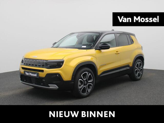 Jeep Avenger 54kWh Altitude | Airconditioning | Licht metalen velgen 18 inch | Cruise control Adaptive | Navigatie | Half lederen bekleding zwart | LED koplampen | Park Distance Control voor en achter | Achteruitrijcamera |