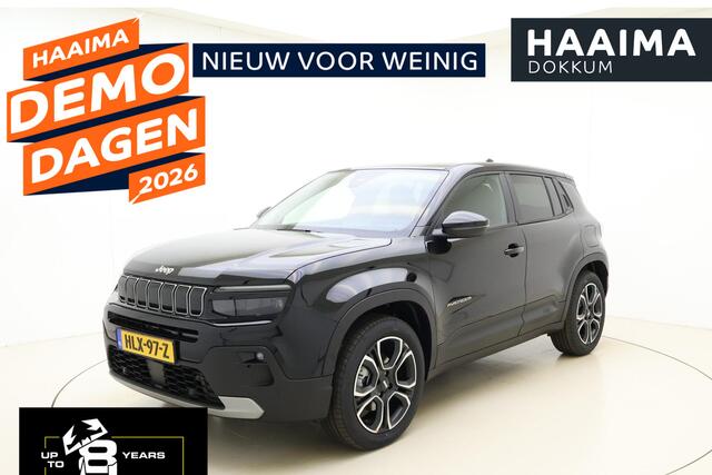 Jeep Avenger Summit 54 kWh | Navigatie | LED projector koplampen | Elektrische achterklep | 18'' lichtmetalen velgen | Camera | Stoelverwarming | Snel leverbaar!
