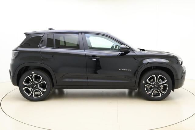 Jeep Avenger Summit 54 kWh | Navigatie | LED projector koplampen | Elektrische achterklep | 18'' lichtmetalen velgen | Camera | Stoelverwarming | Snel leverbaar!