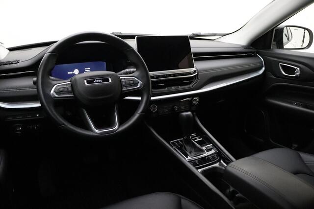 Jeep COMPASS 4xe 240 Plug-in Hybrid Electric S Automaat | Navigatie | Lederen bekleding | Camera | Keyless | Zwart dak | Dakrails | Lichtmetalen velgen black | Climate control