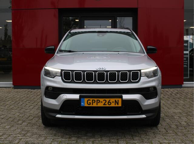 Jeep COMPASS 4xe 190 Plug-in Hybrid Electric Limited | Panoramadak | LED | Stoel/stuur verwarming Trekhaak | Rijdende auto niet altijd aanwezig