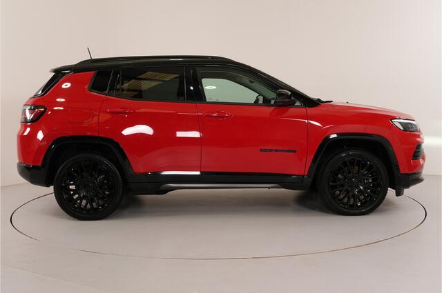 Jeep COMPASS 4xe 240 pk PHEV | Leer | 19" | Stl. verw. | Camera 360° | Memory | Adaptive | Dodehoek | Inparkeer |