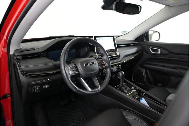 Jeep COMPASS 4xe 240 pk PHEV | Leer | 19" | Stl. verw. | Camera 360° | Memory | Adaptive | Dodehoek | Inparkeer |