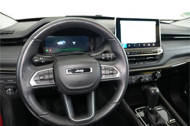Jeep COMPASS 4xe 240 pk PHEV | Leer | 19" | Stl. verw. | Camera 360° | Memory | Adaptive | Dodehoek | Inparkeer |