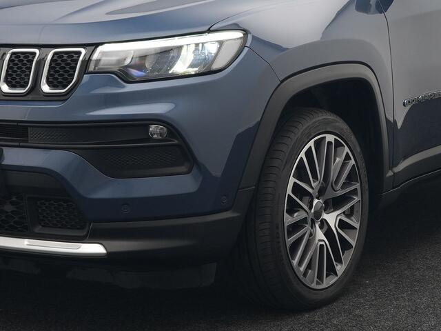 Jeep COMPASS 4xe 240 Plug-in Hybrid Electric S 240pk Dealer O.H PHEV | Panodak | Adaptive Cruise | 360 Camera | Lederen Sportstoelen Memory & Verwarmd | Apple Carplay | Navigatie | Blis | Virtual | DAB |