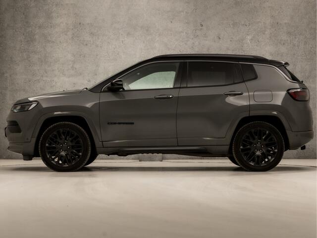 Jeep COMPASS 4xe 240 Plug-in Hybrid Electric Limited 240Pk Automaat (PANORAMADAK, APPLE CARPLAY, MEMORY SEATS, 360 CAMERA, ADAPTIVE CRUISE, SPORTSTOELEN, LEDER, STOELVERWARMING, LED KOPLAMPEN, NIEUWE APK, NIEUWSTAAT)