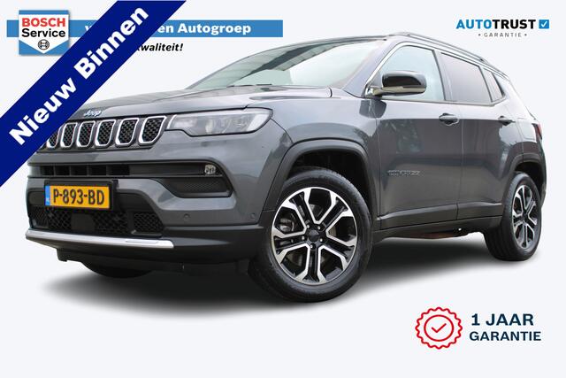 Jeep COMPASS 4xe 190 Plug-in Hybrid Electric Limited | Incl. 12 maanden garantie | Adaptieve cruise control | Climate control | Apple carplay/Android auto | Trekhaak | Parkeercamera |