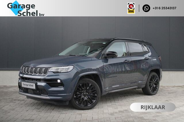 Jeep COMPASS 4xe 240 Plug-in Hybrid Electric S - Leder - ACC - 360 camera - Navi - Blind Spot - LED - Stoel-stuurverwarming - Rijklaar