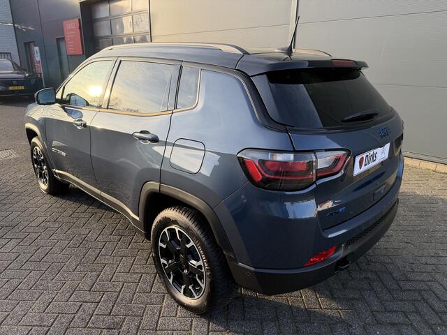 Jeep COMPASS 4xe 240 Plug-in Trailhawk (Elektrisch Schuifdak - Elektrische klep - 360gr camera - Leder incl verwarming/koeling/geheugen - LED - Keyless - PDC V+A)