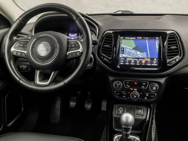 Jeep COMPASS 1.4 MultiAir Night Eagle 141Pk (APPLE CARPLAY, NAVIGATIE, CAMERA, TREKHAAK, LEDER, SPORTSTOELEN, PARKEERSENSOREN, KEYLESS, NIEUWE APK, NIEUWSTAAT)