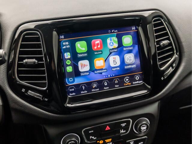 Jeep COMPASS 1.4 MultiAir Night Eagle 141Pk (APPLE CARPLAY, NAVIGATIE, CAMERA, TREKHAAK, LEDER, SPORTSTOELEN, PARKEERSENSOREN, KEYLESS, NIEUWE APK, NIEUWSTAAT)