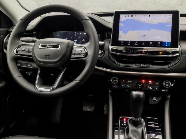 Jeep COMPASS 4xe 240 Plug-in Hybrid Electric Trailhawk 240Pk automaat (VIRTUAL COCKPIT, APPLE CARPLAY, GROOT NAVI, CAMERA, LEDER, SPORTSTOELEN, TREKHAAK, ADAPTIVE CRUISE, KEYLESS, NIEUWSTAAT)