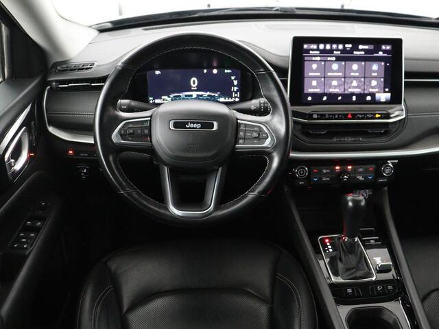 Jeep COMPASS 4xe 190 Plug-in Electric Limited | Panoramadak | Leder | Trekhaak | Stoelverwarming | 19'' | Carplay | Camera | Adaptive cruise | Navigatie | Full LED | PHEV