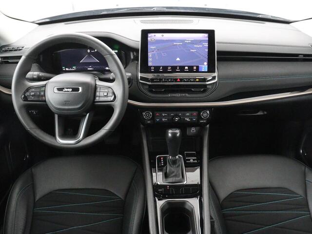 Jeep COMPASS 1.5T e-Hybrid Limited | 360 Camera | Adaptive cruise | Alpine Sound | Half leder | Carplay | Navigatie | Keyless | Dodehoek detectie | Full LED | Climate control | Bluetooth