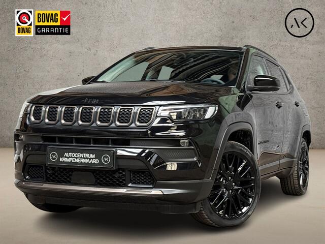 Jeep COMPASS 4xe 240 Plug-in Hybrid Electric Upland 240Pk Automaat (VIRTUAL COCKPIT, BLACK PACK, APPLE CARPLAY, GROOT NAVI, CAMERA, LEDER, SPORTSTOELEN, ADAPTIVE CRUISE, GETINT GLAS, NIEUWSTAAT)