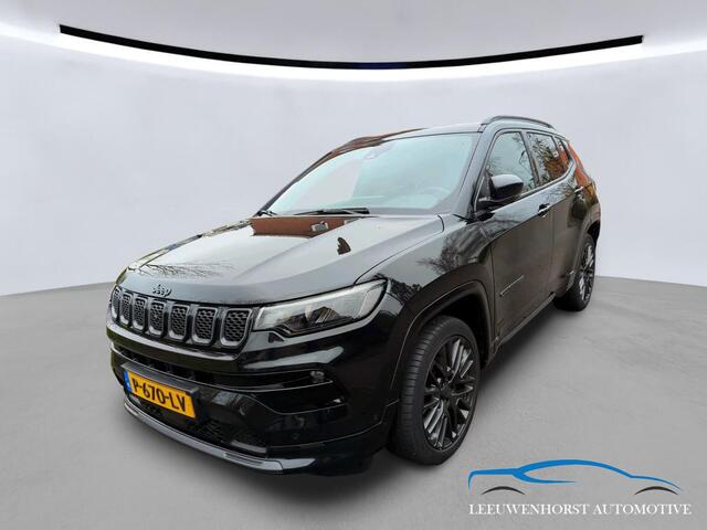 Jeep COMPASS 1.3T S, AUTOMAAT leer, pano, Apple, 360° camera, elektr. stoel. NL-dealerauto,