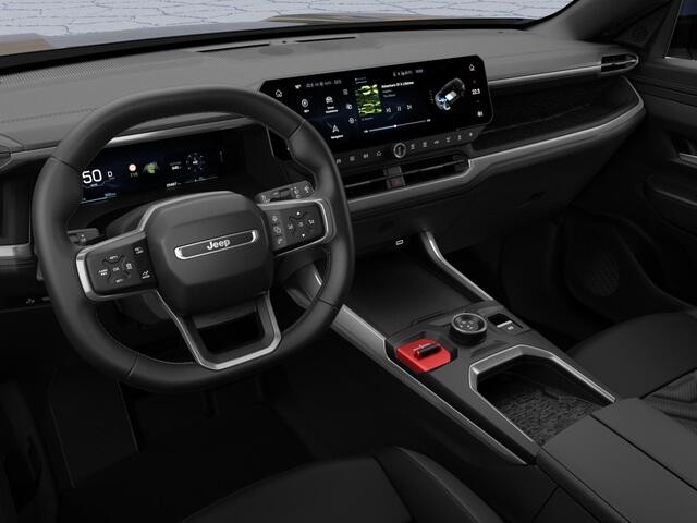 Jeep COMPASS First Edition 74 kWh | Adapt. Cruise | Camera | Carplay | 20" | Elektr. A-Klep | Navi | Winter Pack | Schuif/Kanteldak | Premium Pack | Conv. Pack | Warmtepomp