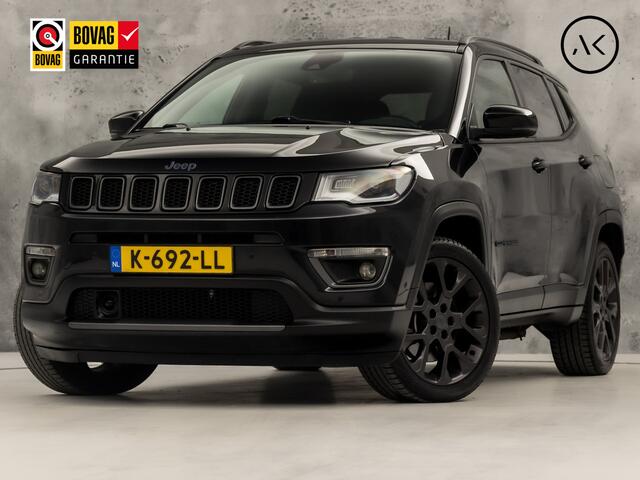 Jeep COMPASS 4xe 240 Plug-in Hybrid Electric S 240Pk Automaat (APPLE CARPLAY, NAVIGATIE, CAMERA, KEYLESS, LEDER, SPORTSTOELEN, ZWART HEMEL, GETINT GLAS, NIEUWE APK, NIEUWSTAAT)