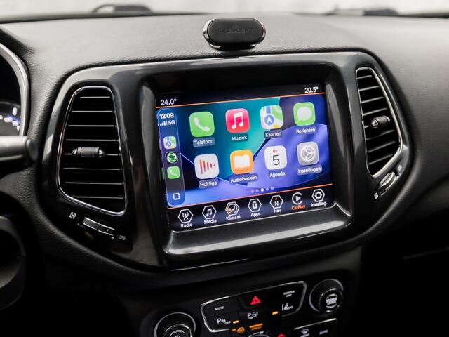 Jeep COMPASS 4xe 240 Plug-in Hybrid Electric S 240Pk Automaat (APPLE CARPLAY, NAVIGATIE, CAMERA, KEYLESS, LEDER, SPORTSTOELEN, ZWART HEMEL, GETINT GLAS, NIEUWE APK, NIEUWSTAAT)