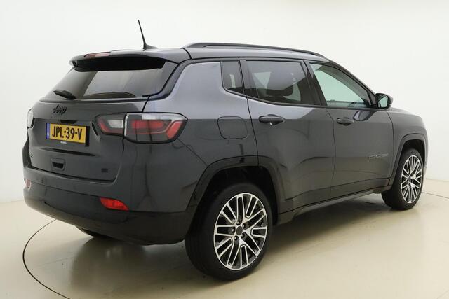 Jeep COMPASS 1.5T 130pk Automaat e-Hybrid S | Navigatie | Lederen bekleding | Adapt. Cruise control | Climate control | Stoel- & stuurverwarming | Lichtmetalen velgen | Dakrails