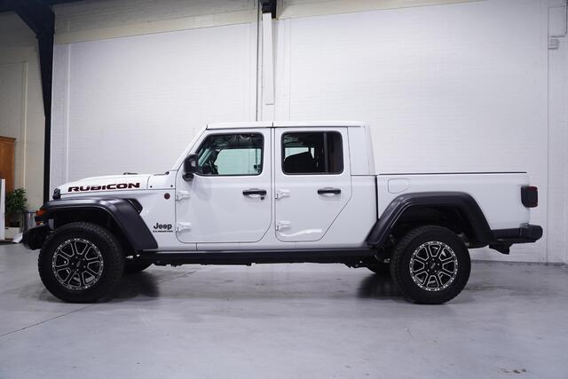 Jeep Gladiator 3.6 V6 285 pk Rubicon Grijs Kenteken 2-Zits Navi Leder Zwart, Adapt. Cruise, Targa Dak, Trekhaak, Uniek