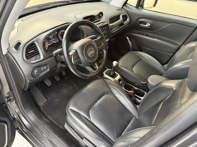 Jeep RENEGADE 1.0T Limited, 120Pk, 2018, 1ste eigenaar, Volledig leder, Climate control, Cruise control, Navigatie, Parkeersensoren, Achteruitrijcamera, LED Koplampen, DAB radio,