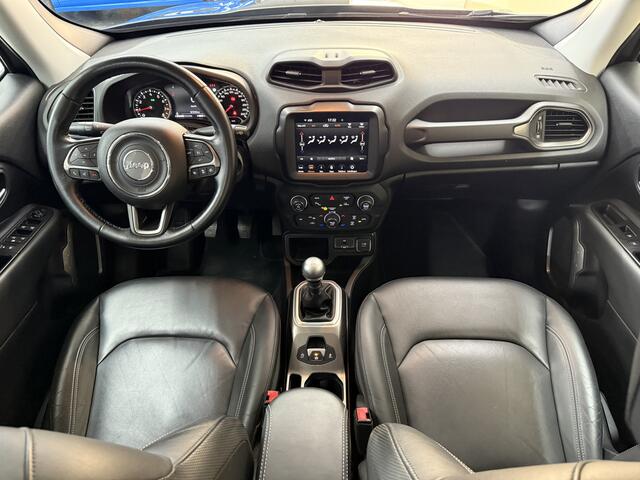 Jeep RENEGADE 1.0T Limited, 120Pk, 2018, 2de eigenaar, Volledig leder, Camera, Climate control, Cruise control, Parkeersensoren, 4 seizoenen banden, LED koplampen, Navigatie,