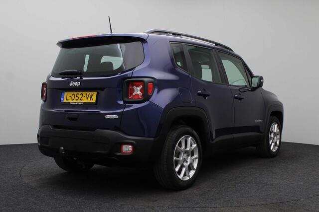 Jeep RENEGADE 1.0T Longitude 2018 | Navigatie | Bluetooth | Cruise control | Trekhaak | Parkeersensoren | Stuurwiel Bediening | Elektrische ramen + spiegels | Lichtmetaal | Boekjes Compleet | 2 Sleutels