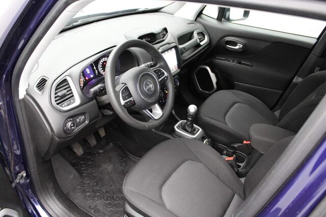 Jeep RENEGADE 1.0T Longitude 2018 | Navigatie | Bluetooth | Cruise control | Trekhaak | Parkeersensoren | Stuurwiel Bediening | Elektrische ramen + spiegels | Lichtmetaal | Boekjes Compleet | 2 Sleutels