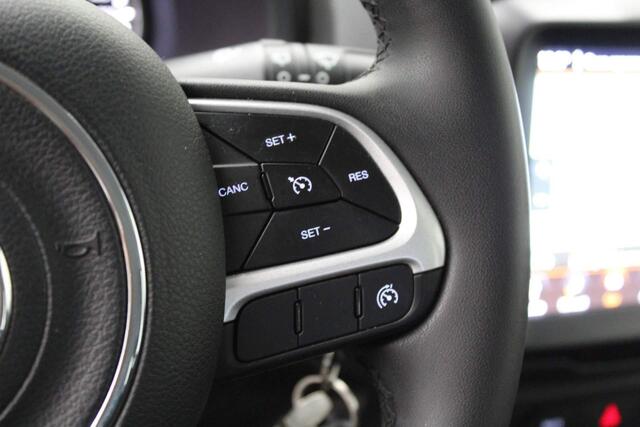 Jeep RENEGADE 1.0T Longitude 2018 | Navigatie | Bluetooth | Cruise control | Trekhaak | Parkeersensoren | Stuurwiel Bediening | Elektrische ramen + spiegels | Lichtmetaal | Boekjes Compleet | 2 Sleutels