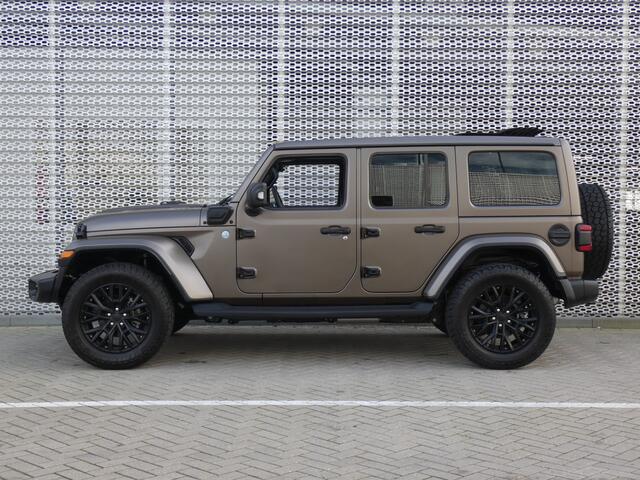 Jeep WRANGLER Unlimited 4xe 380PK Sahara ! SPECIALE WITTEBRUG EDITIE ! UNIEKE WRAP & ALARM & OPEN DAK !