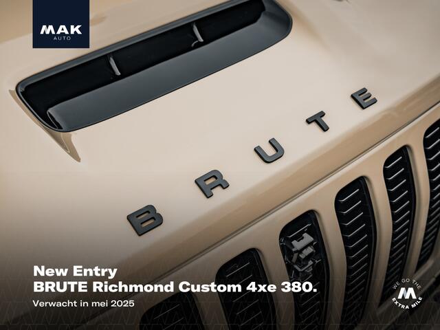 Jeep WRANGLER Unlimited BRUTE Richmond Custom Convertible 4xe 380, NL-auto, 1e eig., BRUTE Performance, Alpine, alcantara, 22", ACC, keyless, privacy