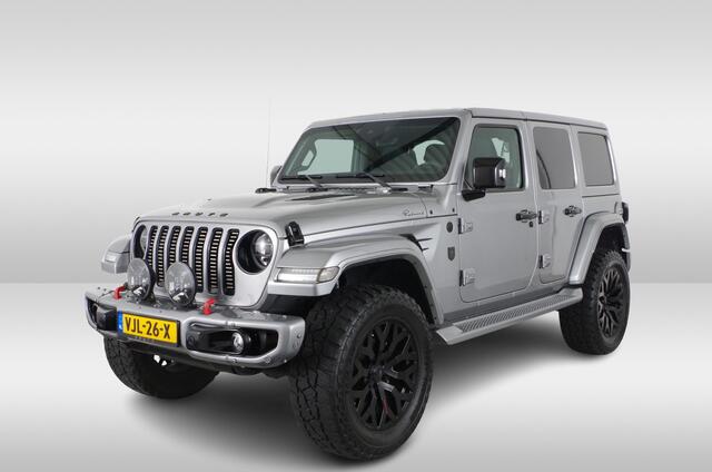 Jeep WRANGLER Unlimited 2.2D BRUTE Richmond > *Custom built* | removable Hardtop | 4x4 | Grijs kenteken | 22inch High gloss Black...
