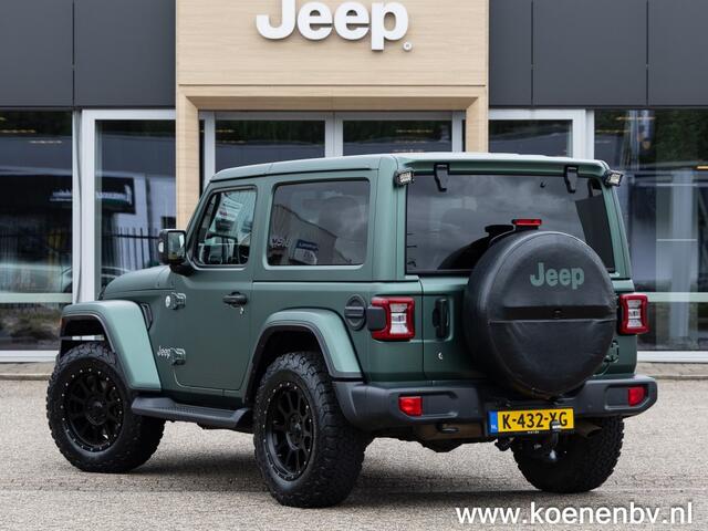 Jeep WRANGLER 2.0T Sahara 4WD Automaat 2 drs LEER / LIER / MATGROENE WRAP
