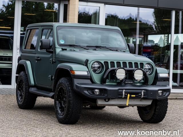 Jeep WRANGLER 2.0T Sahara 4WD Automaat 2 drs LEER / LIER / MATGROENE WRAP