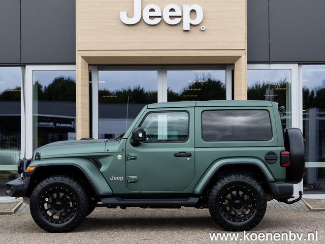 Jeep WRANGLER 2.0T Sahara 4WD Automaat 2 drs LEER / LIER / MATGROENE WRAP