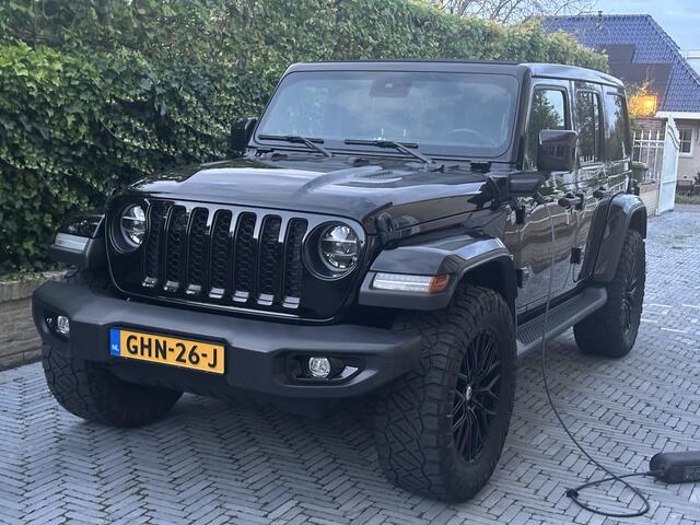 Jeep WRANGLER Unlimited 4xe 380 80th Anv. Overland Black on Black | Asanti velgen 20" | Dealeronderhouden