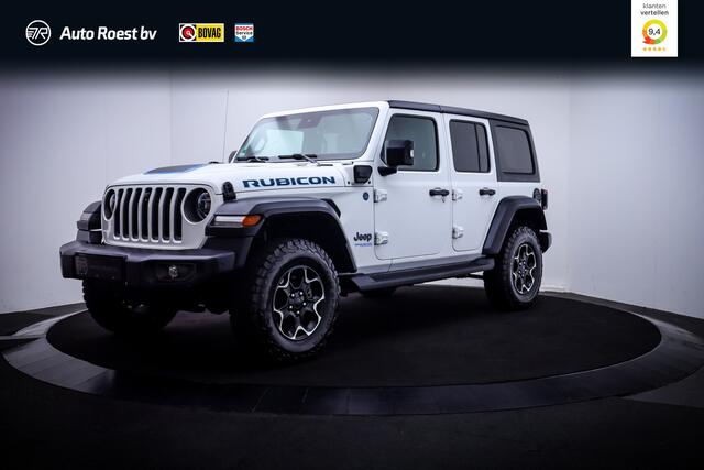 Jeep WRANGLER Unlimited 4xe 380PK RUBICON OPEN DAK | CAMERA VOOR+ACHTER | STOEL+STUUR VERWARM | TREKHAAK | LEDER | ALPINE AUDIO