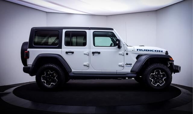 Jeep WRANGLER Unlimited 4xe 380PK RUBICON OPEN DAK | CAMERA VOOR+ACHTER | STOEL+STUUR VERWARM | TREKHAAK | LEDER | ALPINE AUDIO