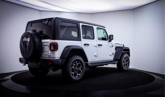 Jeep WRANGLER Unlimited 4xe 380PK RUBICON OPEN DAK | CAMERA VOOR+ACHTER | STOEL+STUUR VERWARM | TREKHAAK | LEDER | ALPINE AUDIO